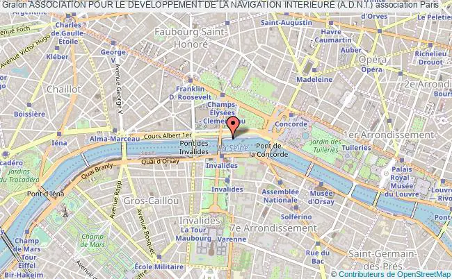 plan association Association Pour Le Developpement De La Navigation Interieure (a.d.n.i.) Paris
