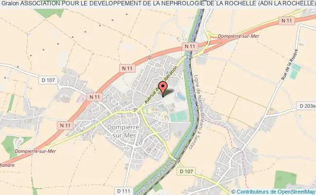 plan association Association Pour Le Developpement De La Nephrologie De La Rochelle (adn La Rochelle) Dompierre-sur-Mer