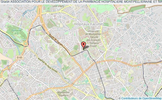 plan association Association Pour Le Developpement De La Pharmacie Hospitaliere Montpellieraine Et Nimoise Montpellier cédex 5