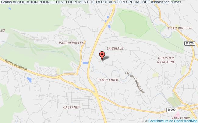 plan association Association Pour Le Developpement De La Prevention Specialisee Nîmes