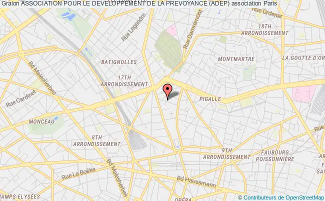 plan association Association Pour Le Developpement De La Prevoyance (adep) Paris