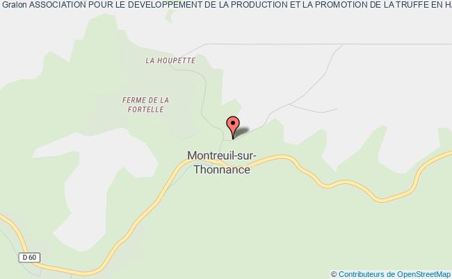 plan association Association Pour Le Developpement De La Production Et La Promotion De La Truffe En Haute-marne Montreuil-sur-Thonnance