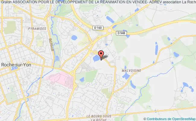 plan association Association Pour Le Developpement De La Reanimation En Vendee- Adrev La    Roche-sur-Yon