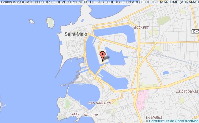 plan association Association Pour Le Developpement De La Recherche En Archeologie Maritime (adramar) Saint-Malo