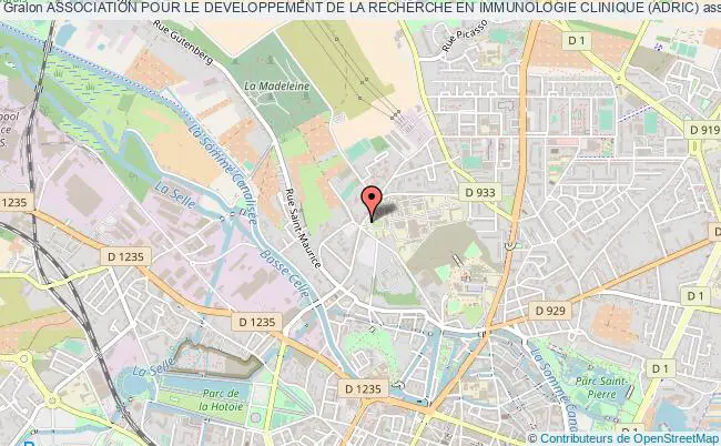 plan association Association Pour Le Developpement De La Recherche En Immunologie Clinique (adric) Amiens