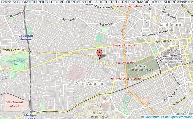plan association Association Pour Le Developpement De La Recherche En Pharmacie Hospitaliere Bordeaux