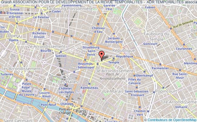 plan association Association Pour Le Developpement De La Revue Temporalites -  Adr Temporalites Paris