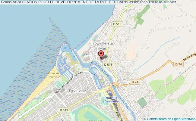 plan association Association Pour Le Developpement De La Rue Des Bains Trouville-sur-Mer