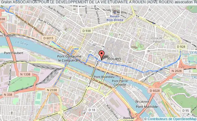 plan association Association Pour Le Developpement De La Vie Etudiante A Rouen (adve Rouen) Rouen