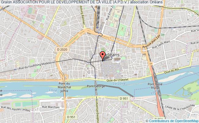 plan association Association Pour Le Developpement De La Ville (a.p.d.v.) Orléans