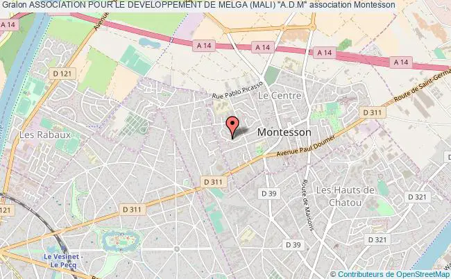plan association Association Pour Le Developpement De Melga (mali) "a.d.m" Montesson