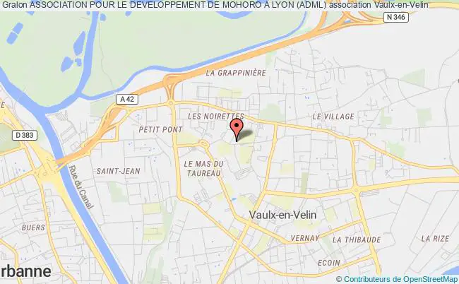 plan association Association Pour Le Developpement De Mohoro A Lyon (adml) Vaulx-en-Velin