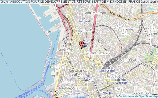 plan association Association Pour Le Developpement De Ressortissant De Midjindze En France Marseille