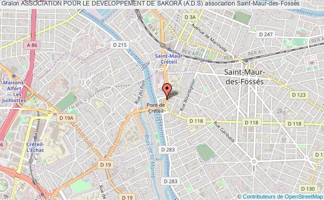 plan association Association Pour Le Developpement De Sakora (a.d.s) Saint-Maur-des-Fossés