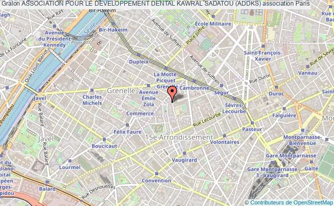 plan association Association Pour Le Developpement Dental Kawral Sadatou (addks) Paris