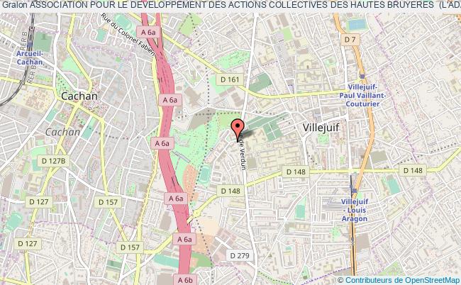 plan association Association Pour Le Developpement Des Actions Collectives Des Hautes Bruyeres  (l'adac Hb) Villejuif