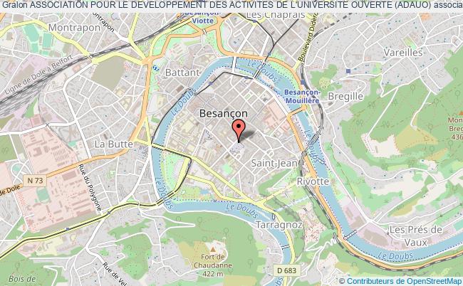 plan association Association Pour Le Developpement Des Activites De L'universite Ouverte (adauo) Besançon