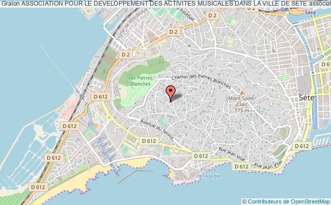 plan association Association Pour Le Developpement Des Activites Musicales Dans La Ville De Sete Sète