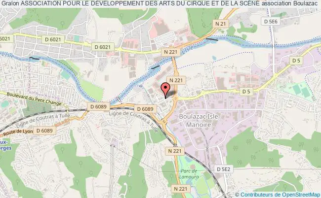 plan association Association Pour Le DÉveloppement Des Arts Du Cirque Et De La ScÈne Boulazac Isle Manoire