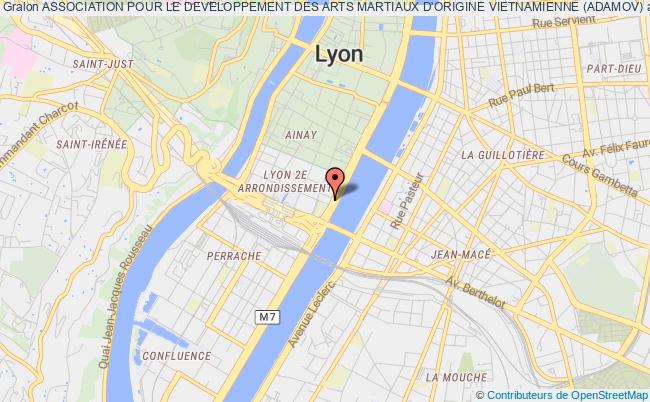 plan association Association Pour Le Developpement Des Arts Martiaux D'origine Vietnamienne (adamov) Lyon
