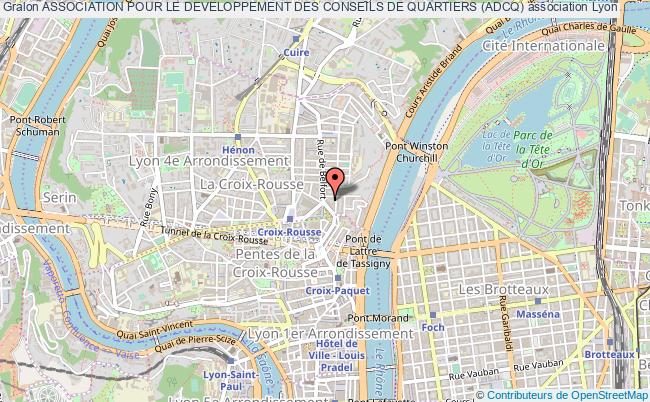 plan association Association Pour Le Developpement Des Conseils De Quartiers (adcq) Lyon