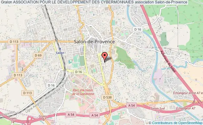 plan association Association Pour Le DÉveloppement Des Cybermonnaies Salon-de-Provence