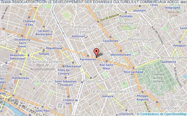 plan association Association Pour Le Developpement Des Echanges Culturels Et Commerciaux Adecc Paris