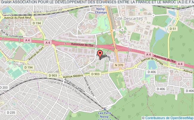 plan association Association Pour Le Developpement Des Echanges Entre La France Et Le Maroc (a.d.e.f.m) Noisy-le-Grand