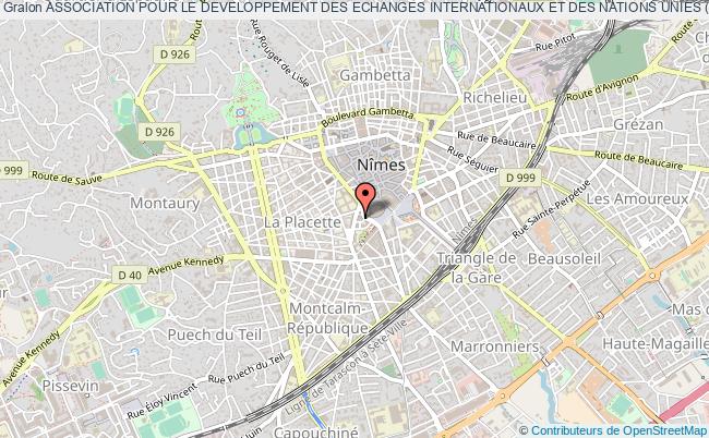 plan association Association Pour Le Developpement Des Echanges Internationaux Et Des Nations Unies (a D E I N U) Nîmes