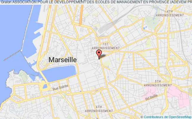 plan association Association Pour Le Developpement Des Ecoles De Management En Provence (adevem Provence) Marseille
