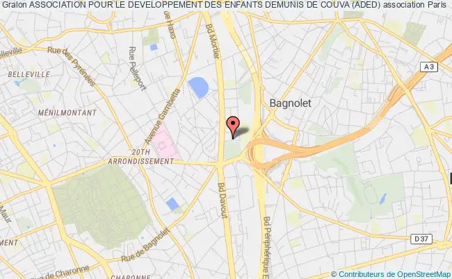 plan association Association Pour Le Developpement Des Enfants Demunis De Couva (aded) PARIS