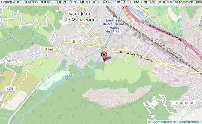 plan association Association Pour Le Developpement Des Entreprises De Maurienne (adema) Saint-Jean-de-Maurienne