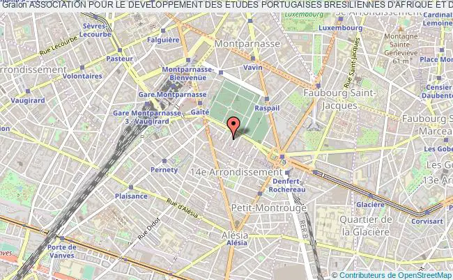 plan association Association Pour Le Developpement Des Etudes Portugaises Bresiliennes D'afrique Et D'asie Lusophones (adepba) Paris
