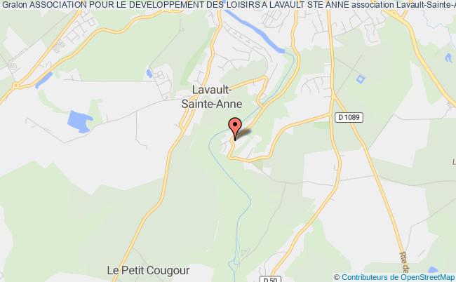 plan association Association Pour Le Developpement Des Loisirs A Lavault Ste Anne Lavault-Sainte-Anne