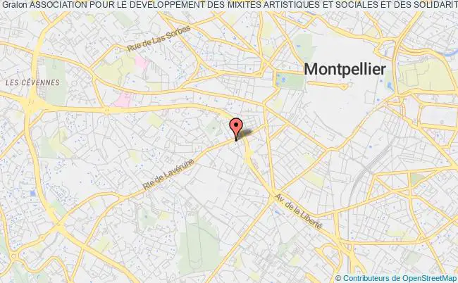 plan association Association Pour Le Developpement Des Mixites Artistiques Et Sociales Et Des Solidarites (ademass) Montpellier