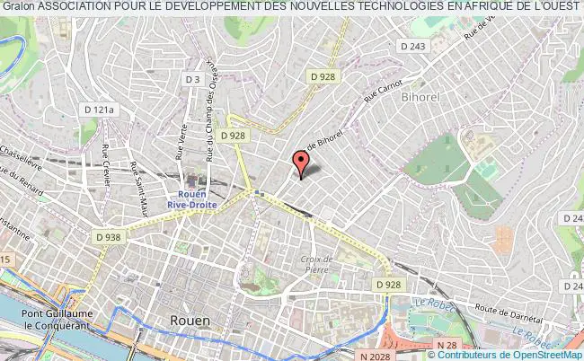 plan association Association Pour Le Developpement Des Nouvelles Technologies En Afrique De L'ouest (adntao) Rouen