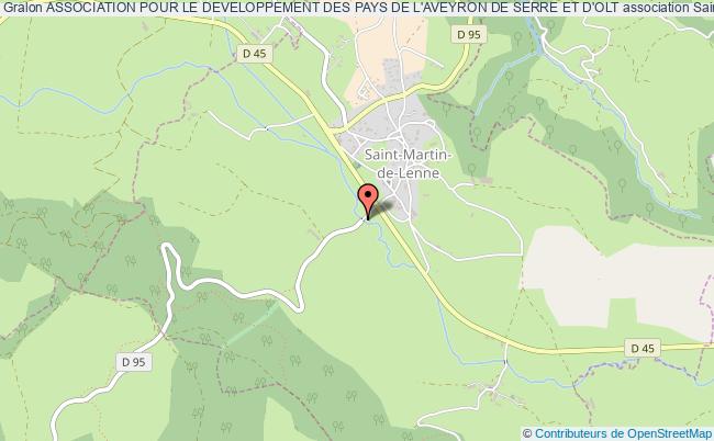 plan association Association Pour Le Developpement Des Pays De L'aveyron De Serre Et D'olt Saint-Martin-de-Lenne
