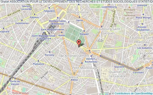 plan association Association Pour Le Developpement Des Recherches Et Etudes Sociologiques Statistiques Et Economiques Adresse Paris