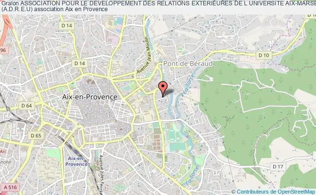 plan association Association Pour Le Developpement Des Relations Exterieures De L Universite Aix-marseille Iii 
(a.d.r.e.u) Aix-en-Provence