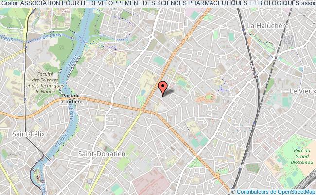 plan association Association Pour Le Developpement Des Sciences Pharmaceutiques Et Biologiques Nantes