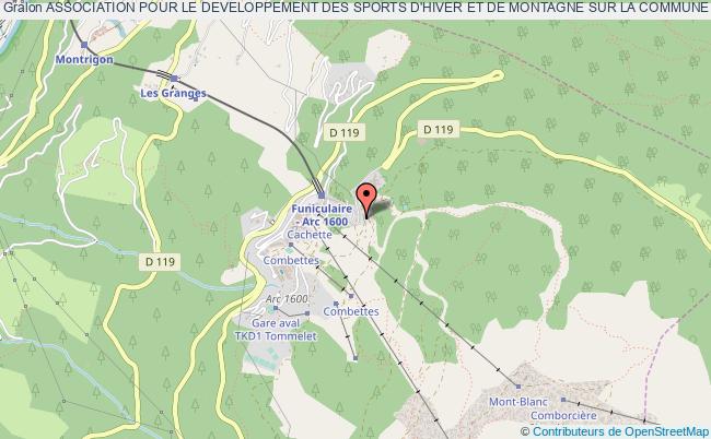 plan association Association Pour Le Developpement Des Sports D'hiver Et De Montagne Sur La Commune De Bourg Saint Maurice Bourg-Saint-Maurice