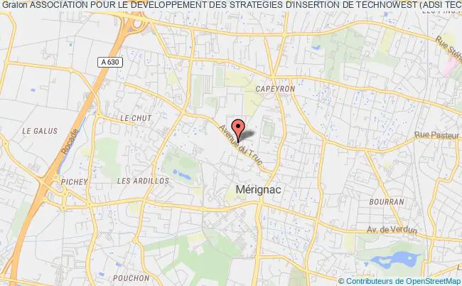 plan association Association Pour Le Developpement Des Strategies D'insertion De Technowest (adsi Technowest) Mérignac