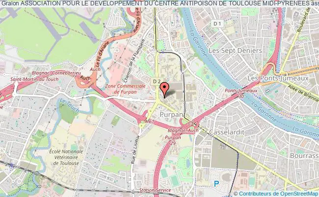plan association Association Pour Le Developpement Du Centre Antipoison De Toulouse Midi-pyrenees Toulouse