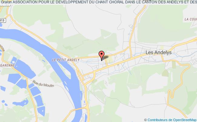 plan association Association Pour Le Developpement Du Chant Choral Dans Le Canton Des Andelys Et Des Environs Les   Andelys