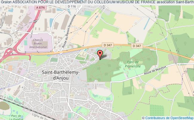 plan association Association Pour Le Developpement Du Collegium Musicum De France Saint-Barthélemy-d'Anjou
