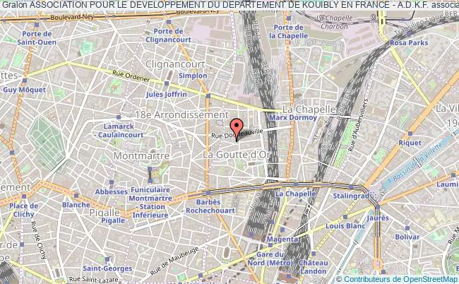 plan association Association Pour Le Developpement Du Departement De Kouibly En France - A.d.k.f. Paris