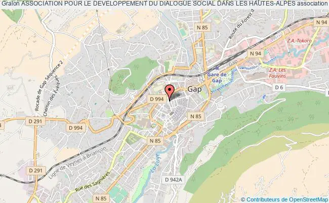 plan association Association Pour Le Developpement Du Dialogue Social Dans Les Hautes-alpes Gap