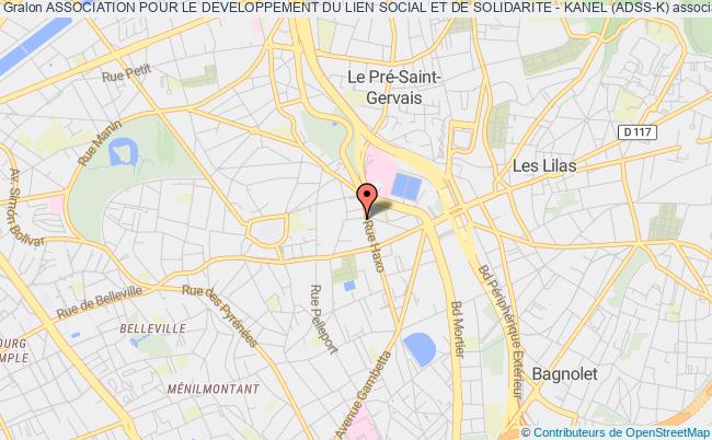 plan association Association Pour Le Developpement Du Lien Social Et De Solidarite - Kanel (adss-k) Paris