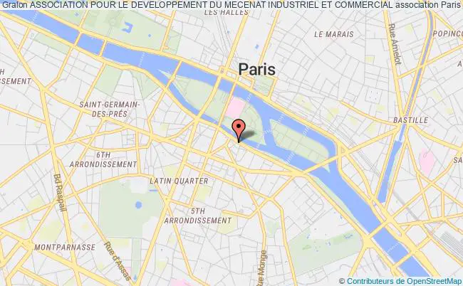 plan association Association Pour Le Developpement Du Mecenat Industriel Et Commercial Paris 5e