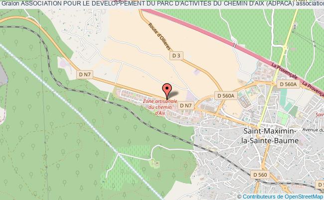 plan association Association Pour Le Developpement Du Parc D'activites Du Chemin D'aix (adpaca) Saint-Maximin-la-Sainte-Baume